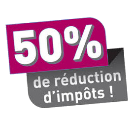 Réduction fiscale de 50%